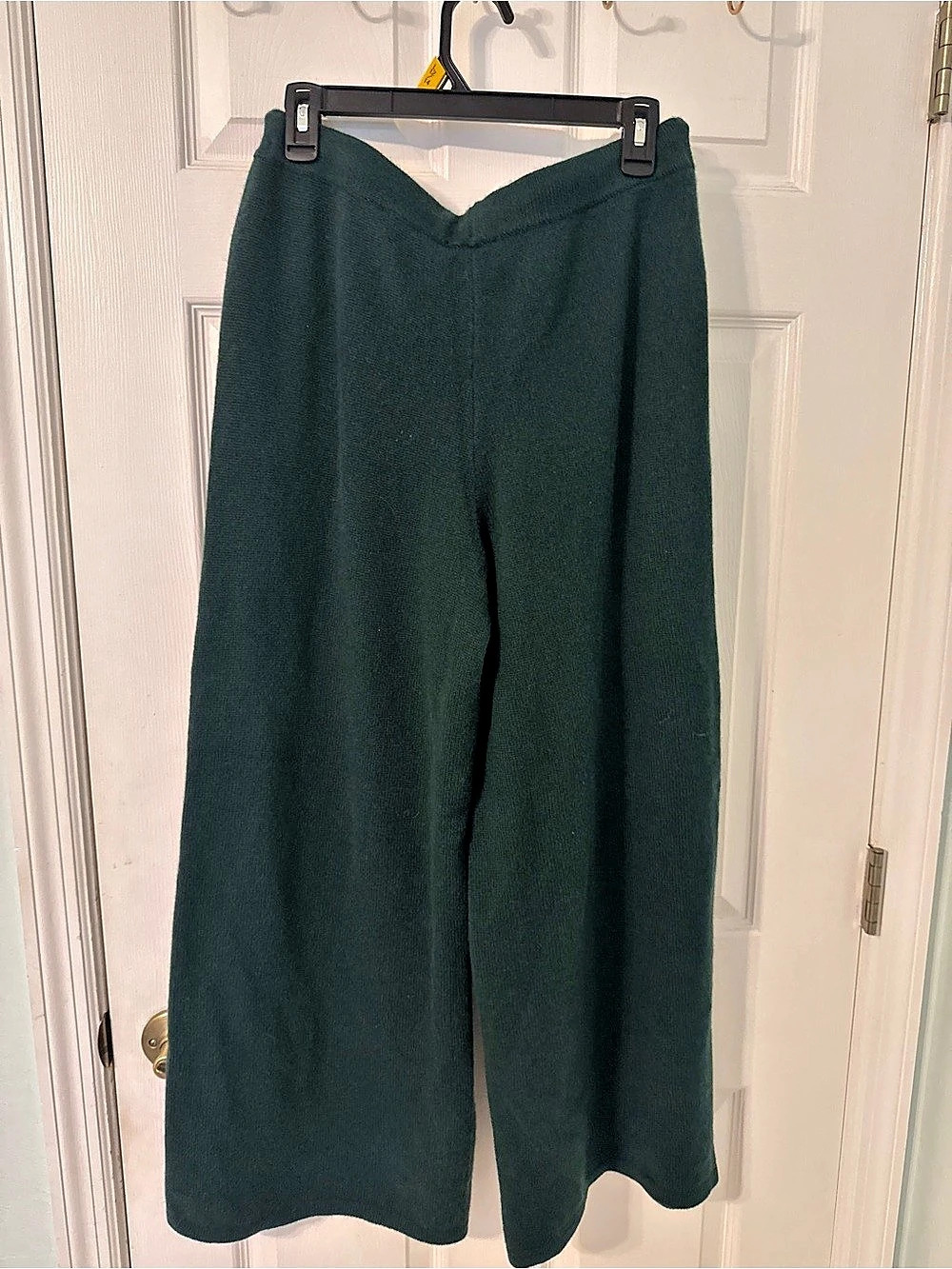 NWT Haven Well Within Cashmere Wide Leg Pants Green Medium